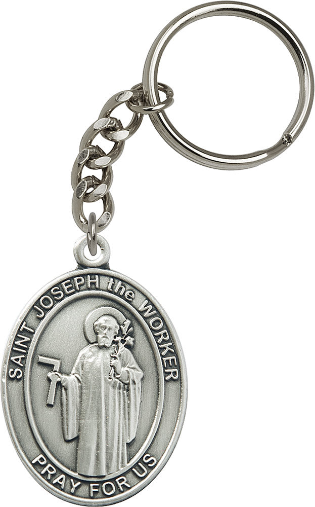 Saint Joseph the Worker Keychain