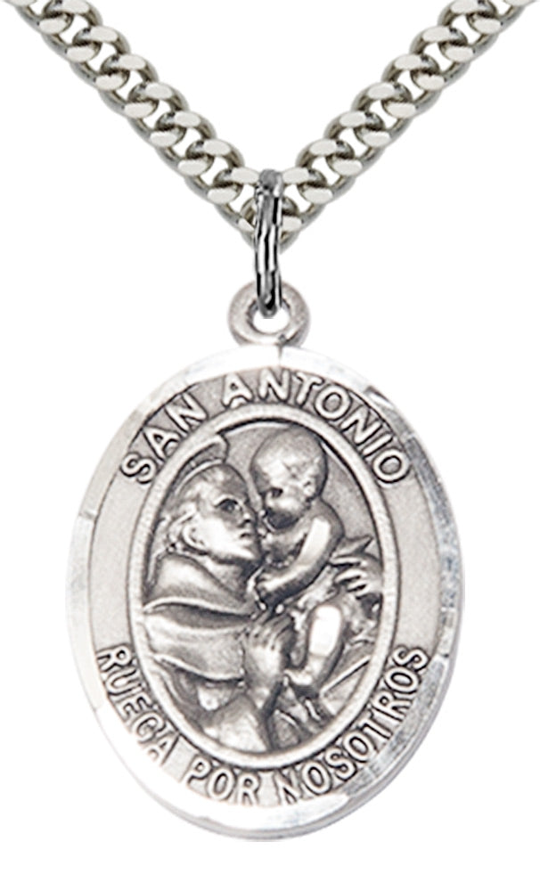 San Antonio Pendant - 24" Chain Necklace