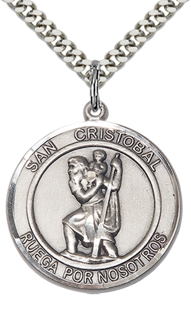 San Cristobal Pendant - 24" Chain Necklace