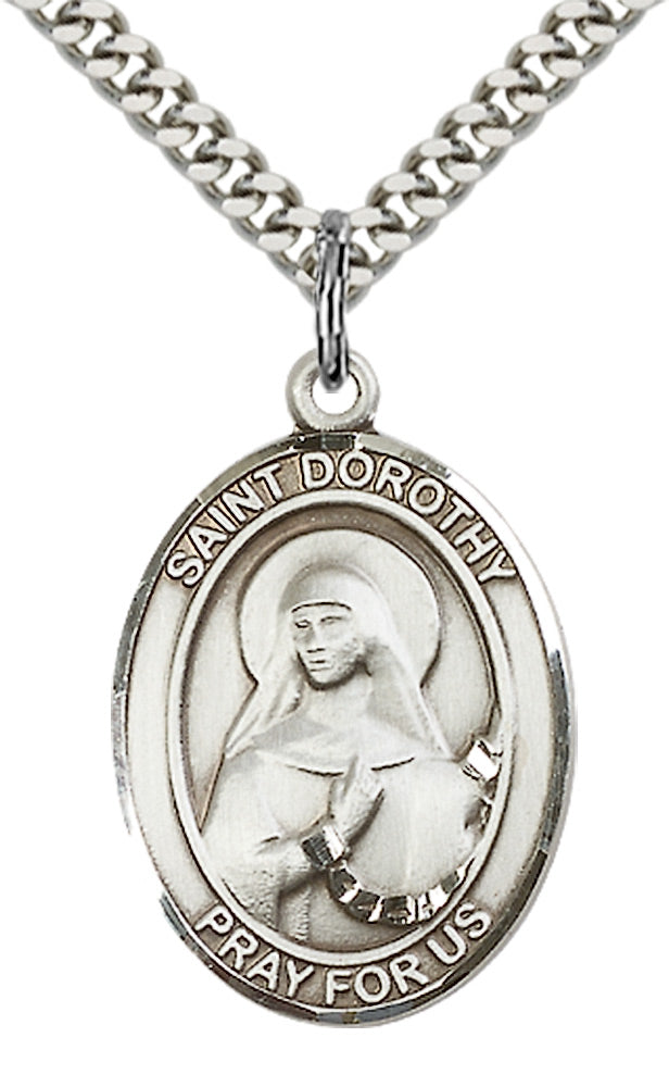 Saint Dorothy Pendant - 24" Chain Necklace