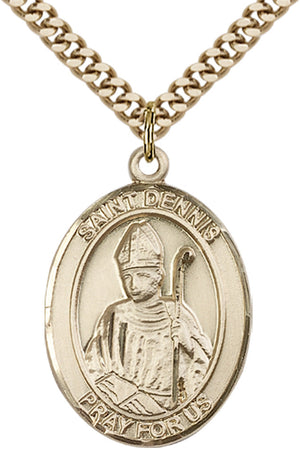 Saint Dennis Pendant - 24" Chain Necklace