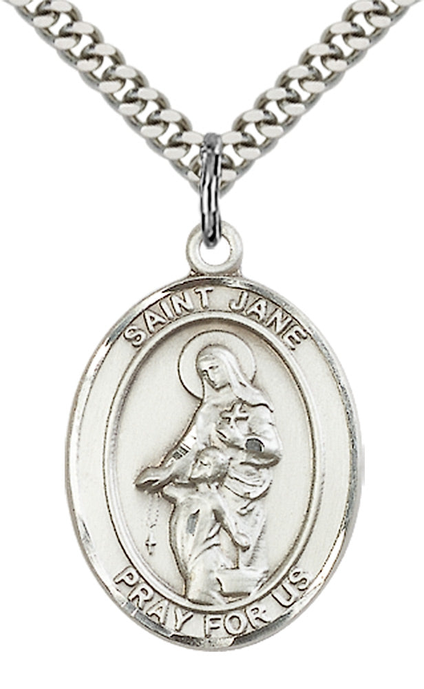 Saint Jane of Valois Pendant - 24" Chain Necklace