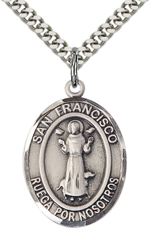 San Francis Pendant - 24" Chain Necklace