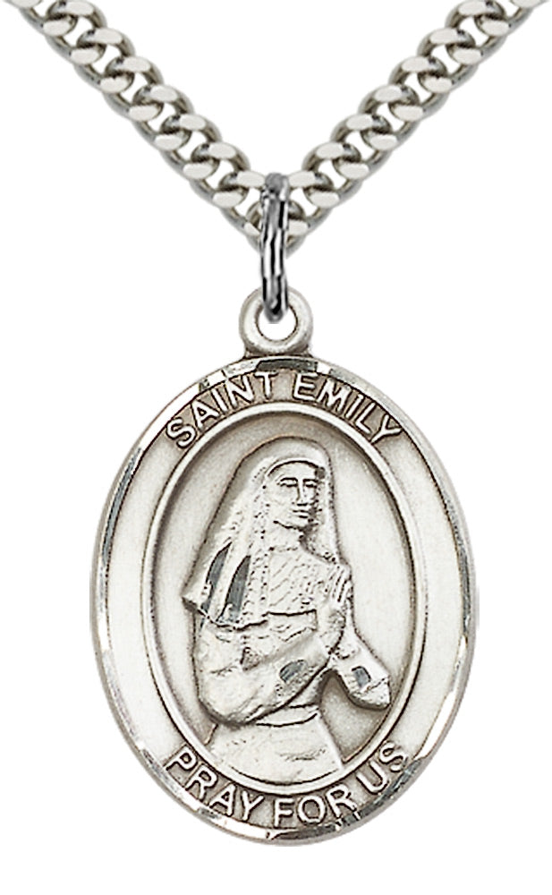 Saint Emily de Vialar Pendant - 24" Chain Necklace