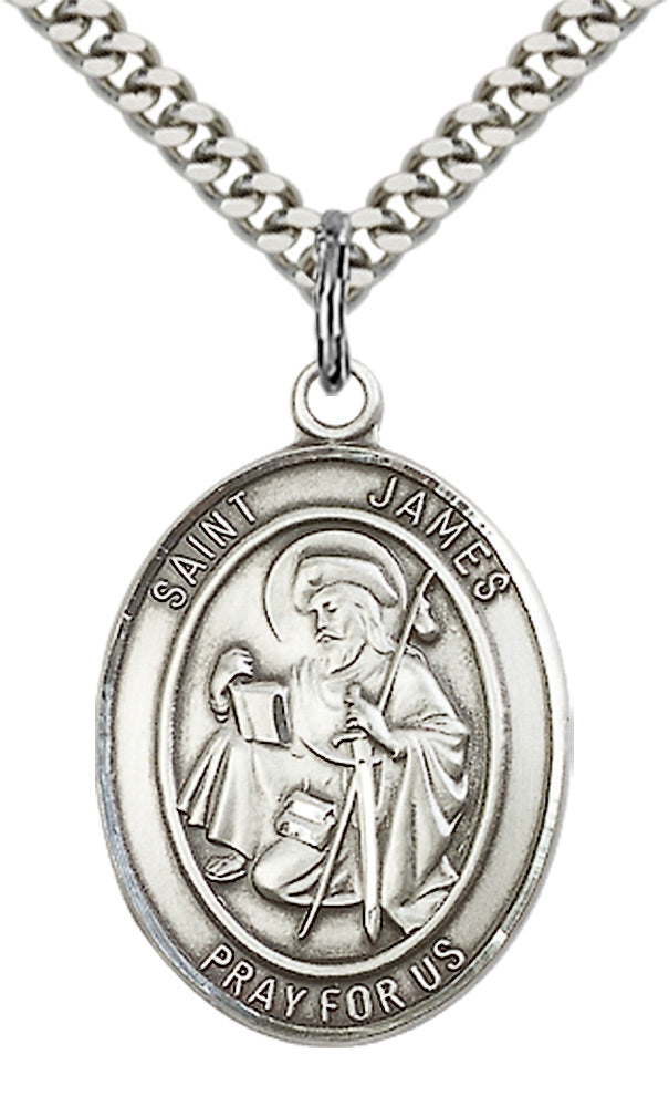 Saint James the Greater Pendant - 24" Chain Necklace