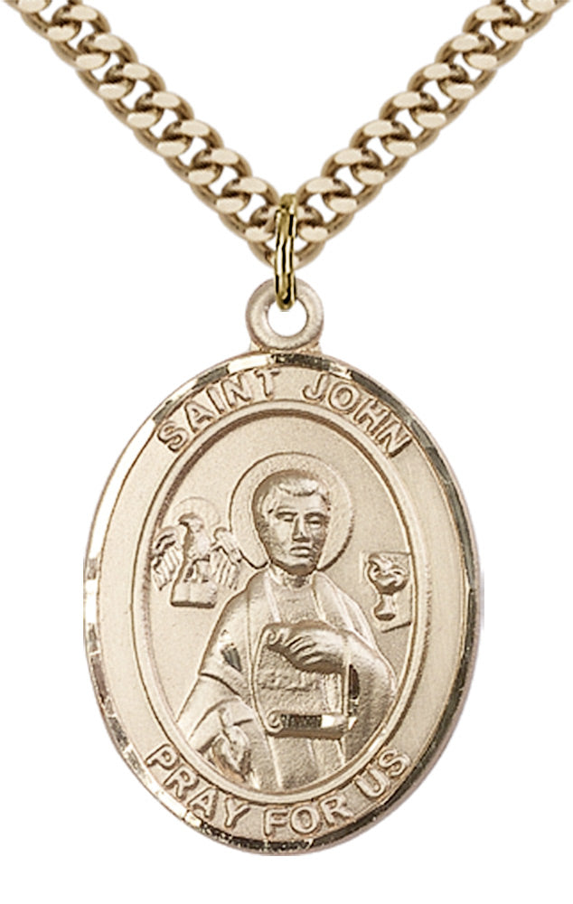 Saint John the Apostle Pendant - 24" Chain Necklace