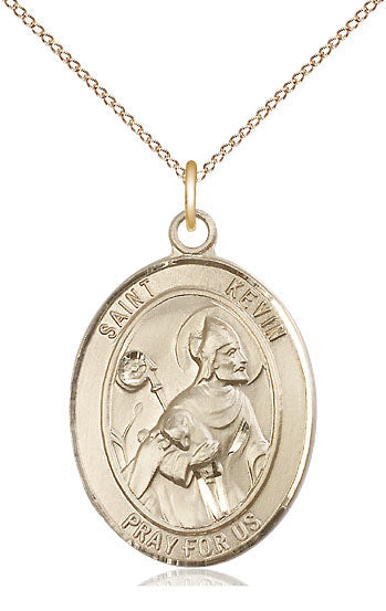 Saint Kevin Pendant - 18" Chain Necklace