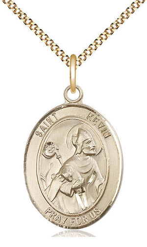 Saint Kevin Pendant - 18" Chain Necklace