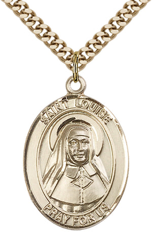 Saint Louise de Marillac Pendant - 24" Chain Necklace