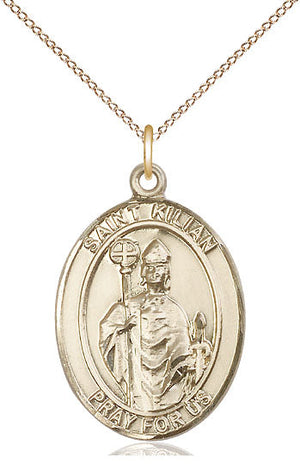 Saint Kilian Pendant - 18" Chain Necklace