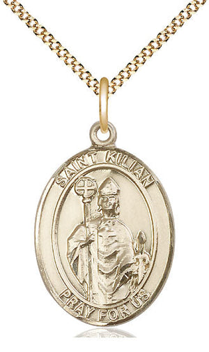 Saint Kilian Pendant - 18" Chain Necklace