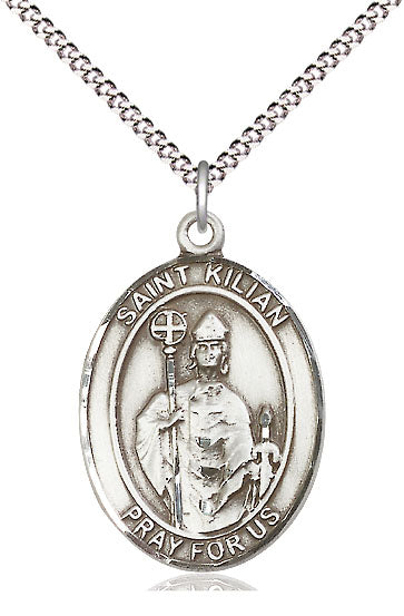 Saint Kilian Pendant - 18" Chain Necklace