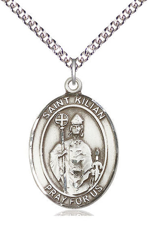 Saint Kilian Pendant - 24" Chain Necklace