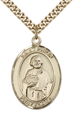 Saint Philip the Apostle Pendant - 24" Chain Necklace
