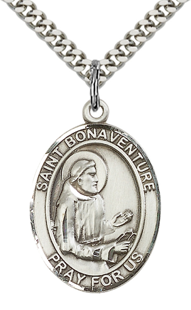 Saint Bonaventure Pendant - 24" Chain Necklace