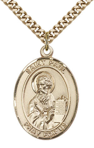 Saint Paul the Apostle Pendant - 24" Chain Necklace