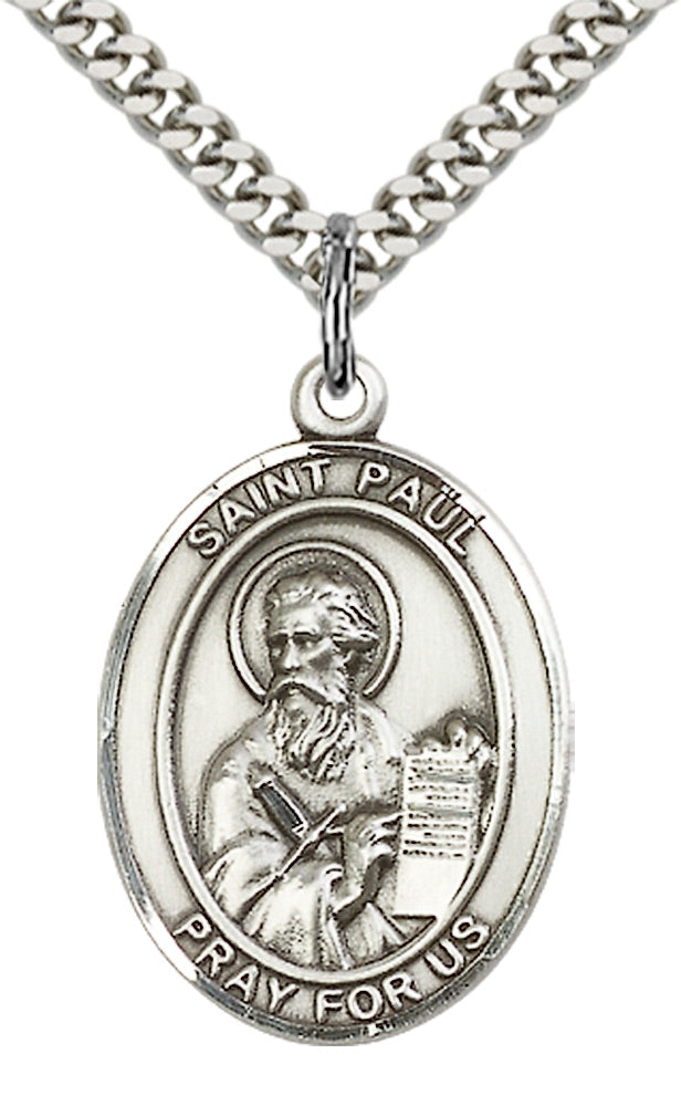 Saint Paul the Apostle Pendant - 24" Chain Necklace