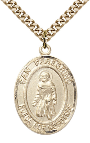 San Peregrino Pendant - 24" Chain Necklace