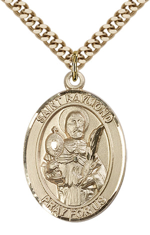 Saint Raymond Nonnatus Pendant - 24" Chain Necklace