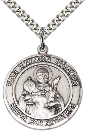 San Ramon Nonato Pendant - 24" Chain Necklace