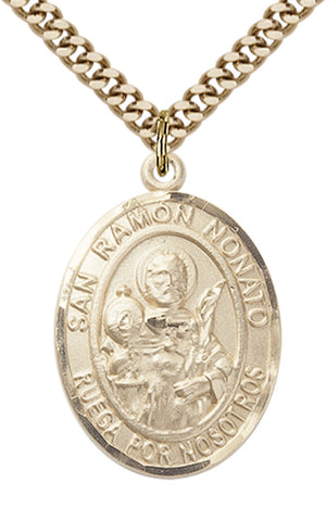 San Ramon Nonato Pendant - 24" Chain Necklace
