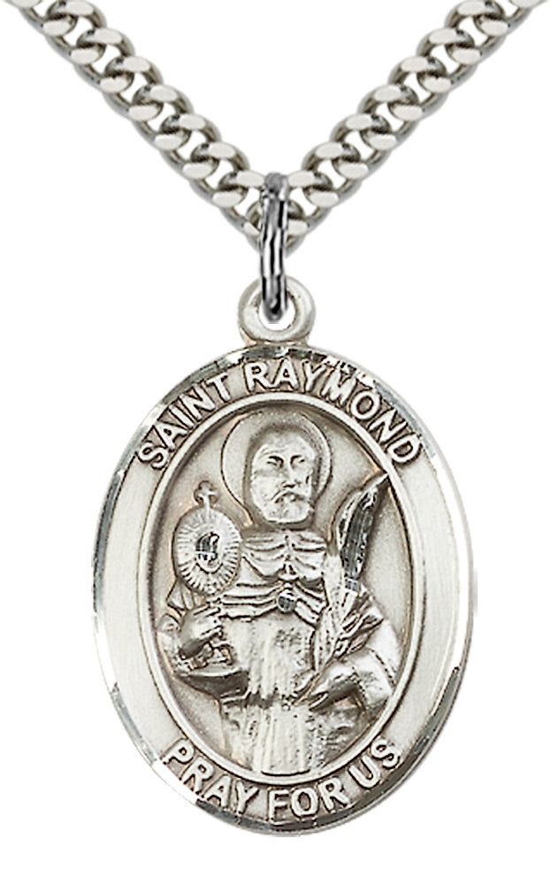 Saint Raymond Nonnatus Pendant - 24" Chain Necklace