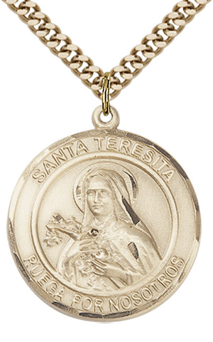 Santa Teresita Pendant - 24" Chain Necklace