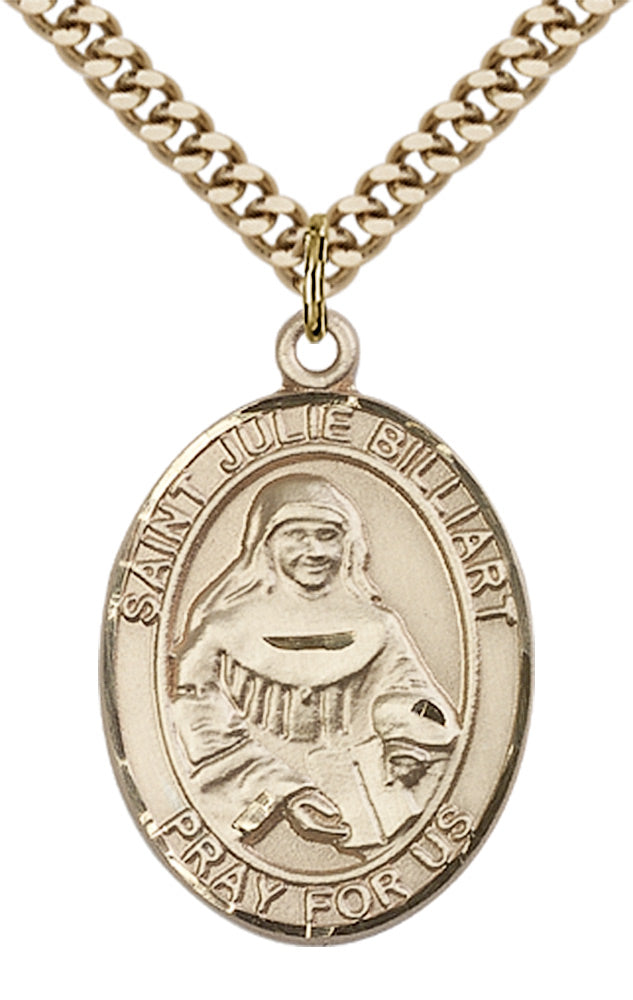 Saint Julie Billiart Pendant - 24" Chain Necklace