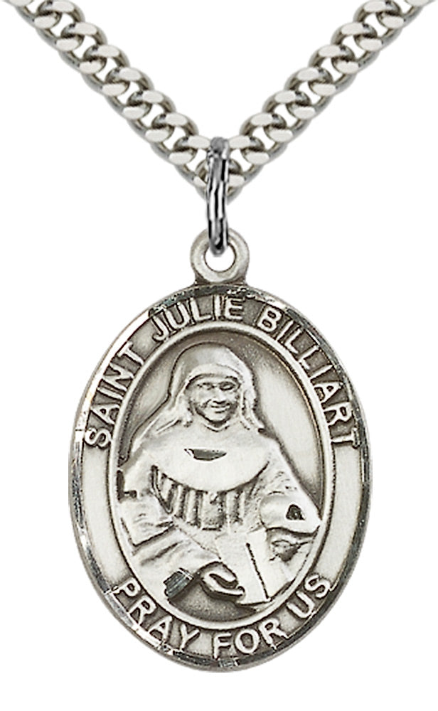 Saint Julie Billiart Pendant - 24" Chain Necklace