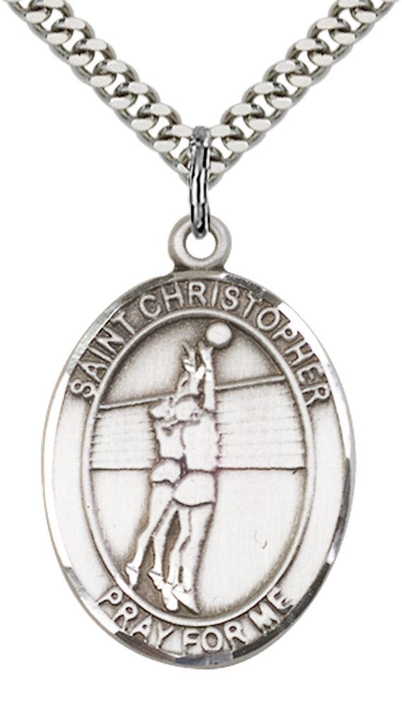 Saint Christopher Volleyball Pendant