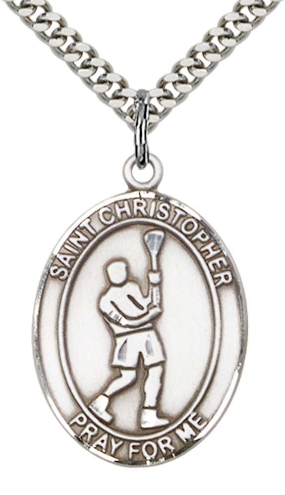 Saint Christopher Lacrosse Pendant