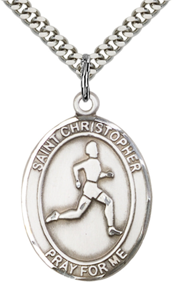 Saint Christopher Track & Field Pendant