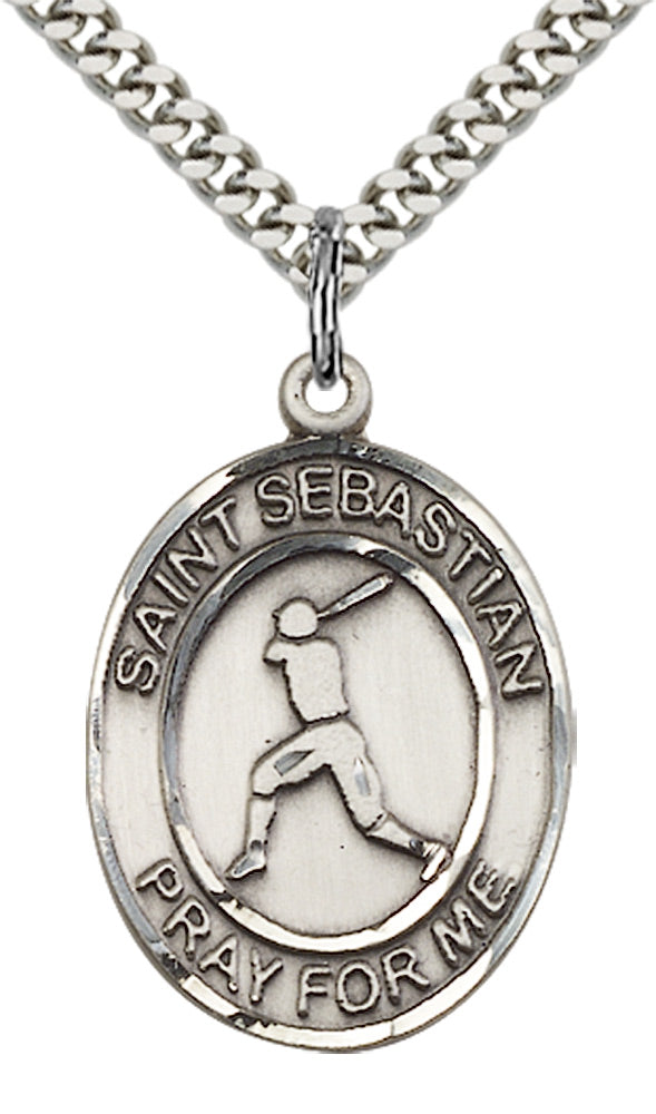 Saint Sebastian Baseball Pendant