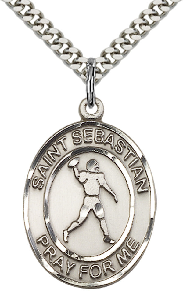 Saint Sebastian Football Pendant