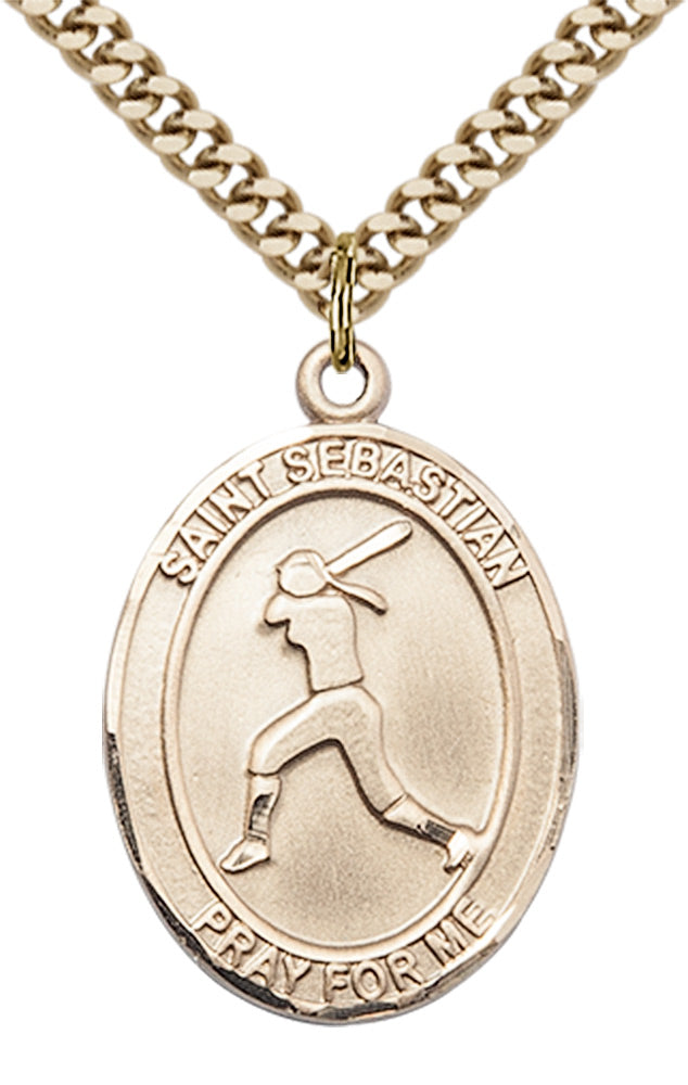 Saint Sebastian  Softball Pendant