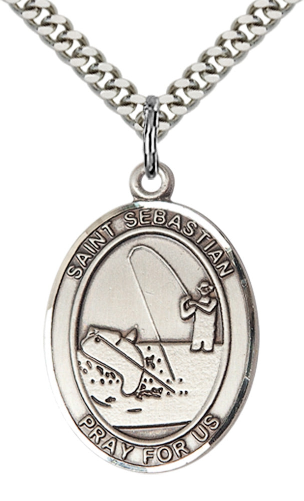 Saint Sebastian Fishing Pendant