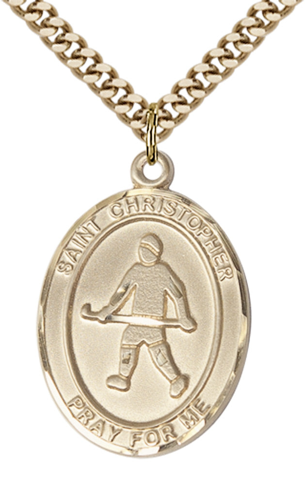 Saint Christopher Field Hockey Pendant