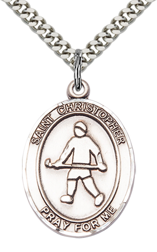 Saint Christopher Field Hockey Pendant