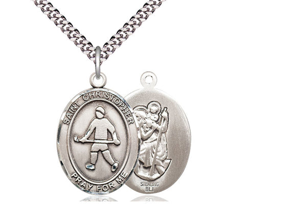 Saint Christopher Field Hockey Pendant