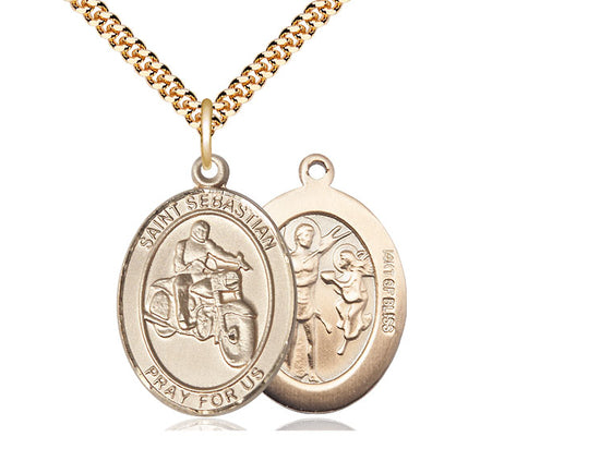 Saint Sebastian Motorcycle Pendant