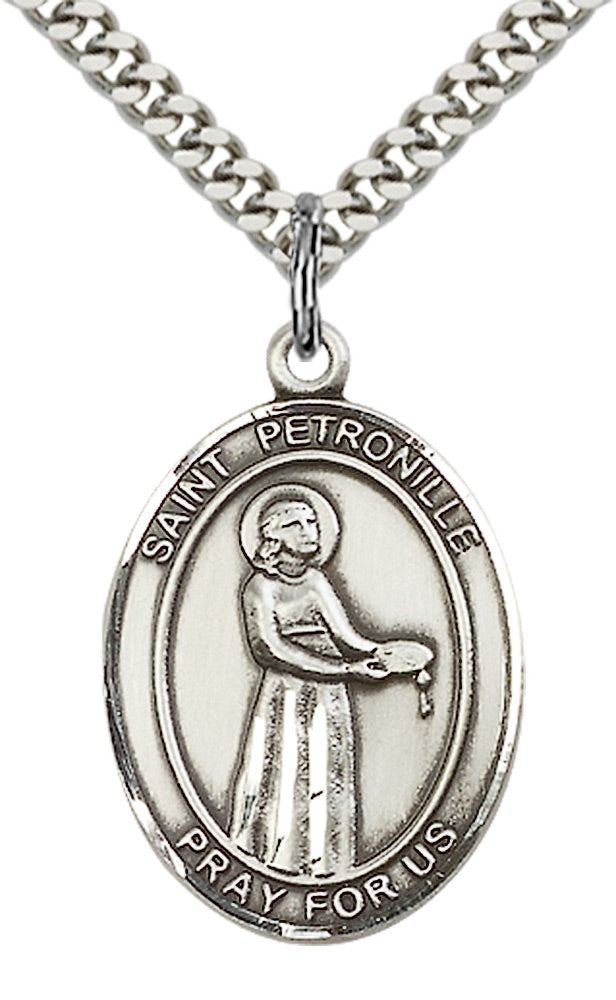 Saint Petronille Pendant - 24" Chain Necklace