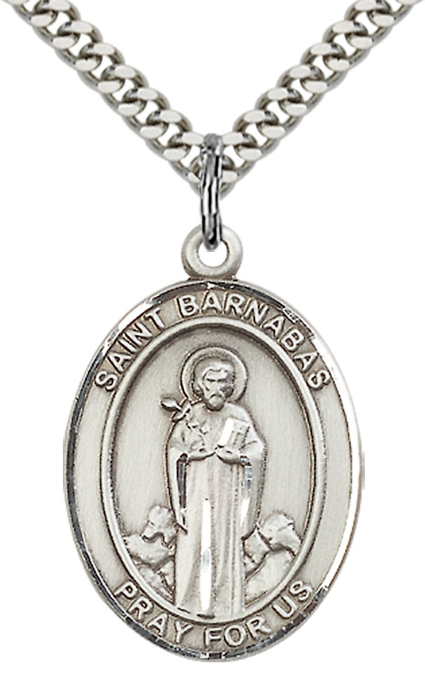 Saint Barnabas Pendant - 24" Chain Necklace