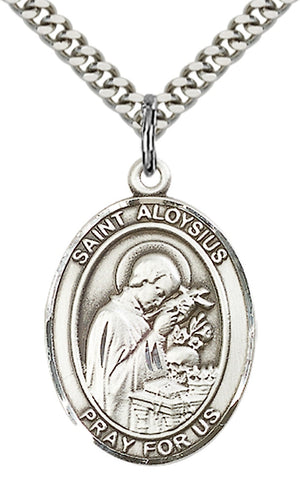 Saint Aloysius Gonzaga Pendant - 24" Chain Necklace