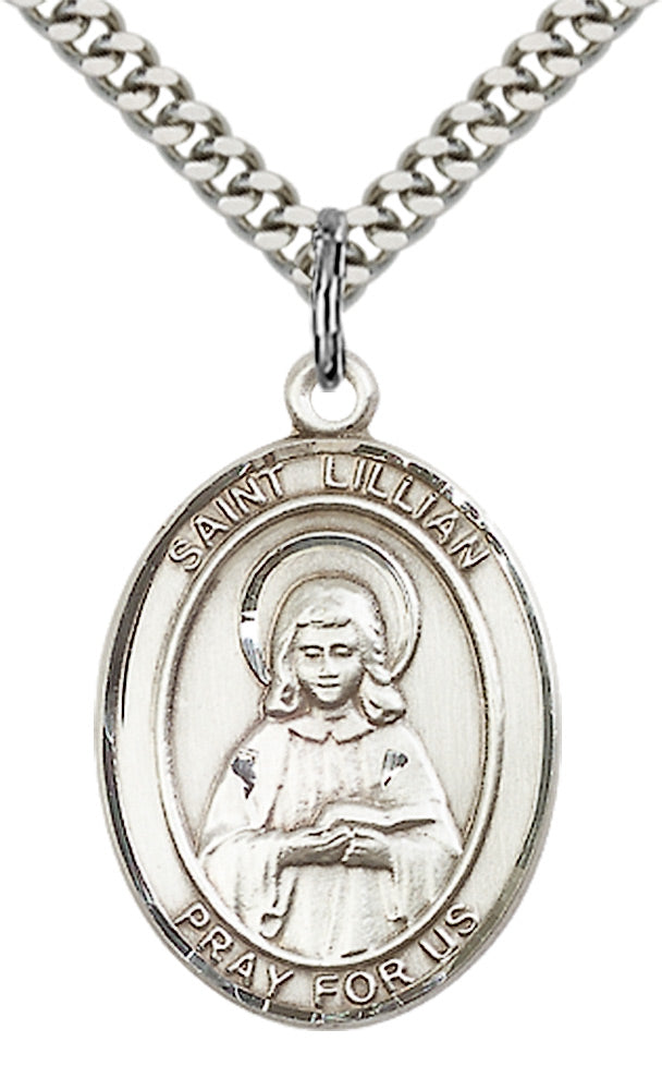 Saint Lillian Pendant - 24" Chain Necklace