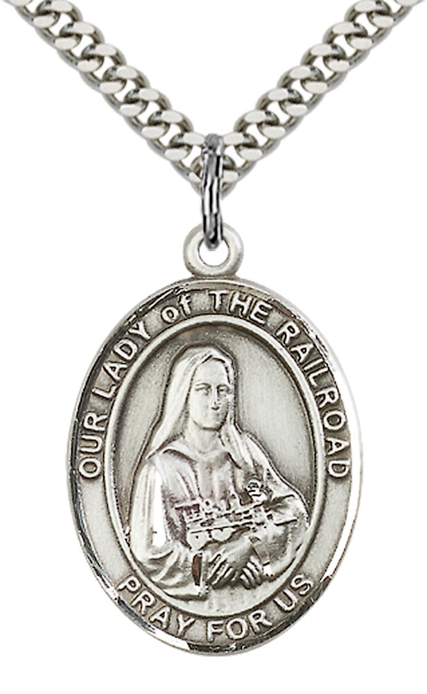 Our Lady of the Railroad Pendant