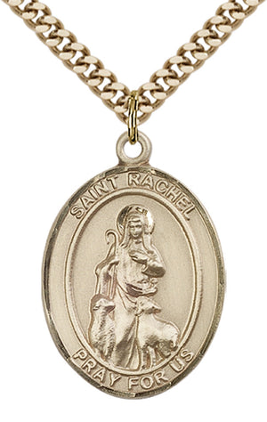 Saint Rachel Pendant - 24" Chain Necklace