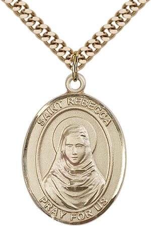 Saint Rebecca Pendant - 24" Chain Necklace
