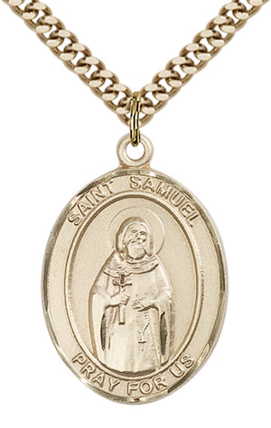 Saint Samuel Pendant - 24" Chain Necklace