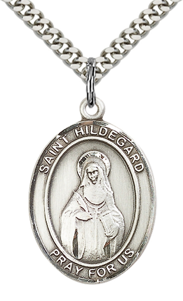 Saint Hildegard von Bingen Pendant - 24" Chain Necklace