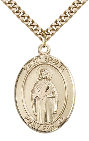 Saint Odilia Pendant - 24" Chain Necklace